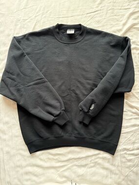 Men’s Vintage 90’s Discus Black Crewneck Sweatshirt Sz. L